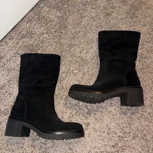 Michael Kors Suede Black Booties NWOB